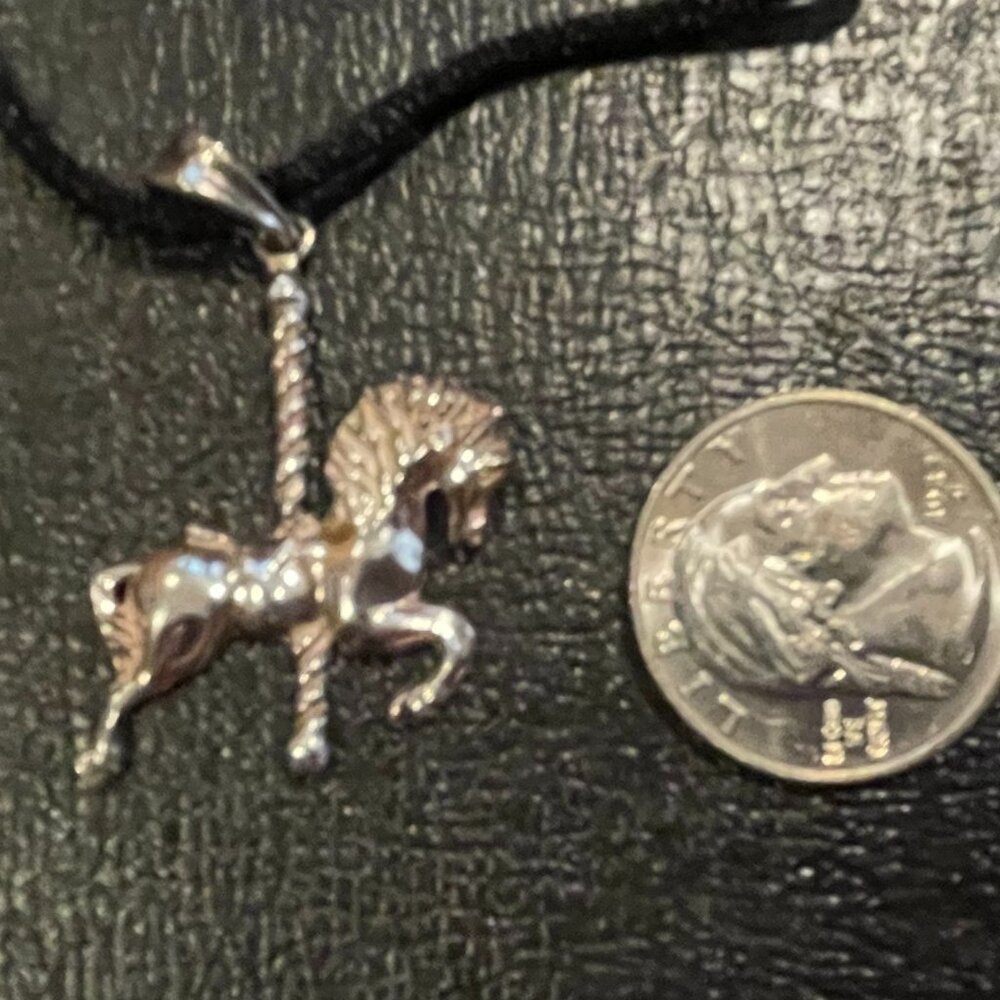 Sterling silver  carousel horse